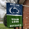 Nittany Lions vs Custom Team House Divided Flag, NCAA College Flag 1 Nittany Lions vs Custom Team House Divided Flag, NCAA College Flag