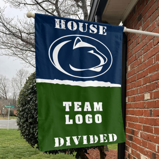 Nittany Lions vs Custom Team House Divided Flag, NCAA College Flag Nittany Lions vs Custom Team House Divided Flag, NCAA College Flag