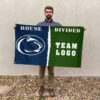 Nittany Lions vs Custom Team House Divided Flag, NCAA College Flag 2 Nittany Lions vs Custom Team House Divided Flag, NCAA College Flag