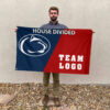 Nittany Lions vs Custom Team House Divided Flag, NCAA Custom Flag 2 Nittany Lions vs Custom Team House Divided Flag, NCAA Custom Flag