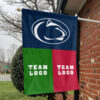 Nittany Lions vs Custom Team House Divided Flag, NCAA Game Day Flag 1 Nittany Lions vs Custom Team House Divided Flag, NCAA Game Day Flag