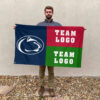 Nittany Lions vs Custom Team House Divided Flag, NCAA Game Day Flag 2 Nittany Lions vs Custom Team House Divided Flag, NCAA Game Day Flag