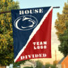 Nittany Lions vs Custom Team House Divided Flag, NCAA Rivalry Flag