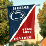 Nittany Lions vs Custom Team House Divided Flag, NCAA Rivalry Flag