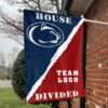 Nittany Lions vs Custom Team House Divided Flag, NCAA Rivalry Flag 1 Nittany Lions vs Custom Team House Divided Flag, NCAA Rivalry Flag