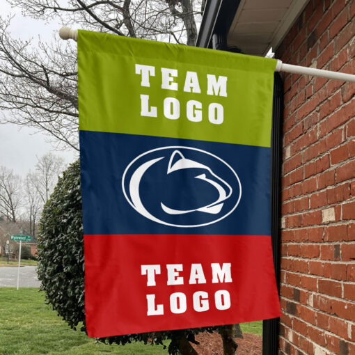 Nittany Lions vs Custom Team House Divided Flag, NCAA Two Team Flag Nittany Lions vs Custom Team House Divided Flag, NCAA Two Team Flag