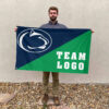 Nittany Lions vs Custom Team House Divided Flag, Personalized College Flag 2 Nittany Lions vs Custom Team House Divided Flag, Personalized College Flag