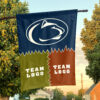 Nittany Lions vs Custom Team House Divided Flag, Personalized Game Day Flag