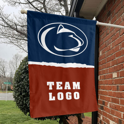 Nittany Lions vs Custom Team House Divided Flag, Personalized NCAA Flag Nittany Lions vs Custom Team House Divided Flag, Personalized NCAA Flag