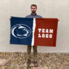 Nittany Lions vs Custom Team House Divided Flag, Personalized NCAA Flag 2 Nittany Lions vs Custom Team House Divided Flag, Personalized NCAA Flag