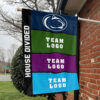 Nittany Lions vs Custom Team House Divided Flag, Personalized Rival Flag