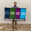 Nittany Lions vs Custom Team House Divided Flag, Personalized Rival Flag