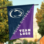 Nittany Lions vs Custom Team House Divided Flag, Personalized Split Flag