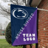 Nittany Lions vs Custom Team House Divided Flag, Personalized Split Flag 1 Nittany Lions vs Custom Team House Divided Flag, Personalized Split Flag