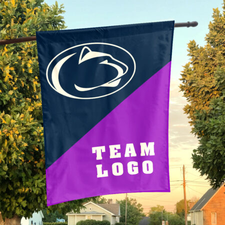 Nittany Lions vs Custom Team House Divided Flag, Personalized Team Flag