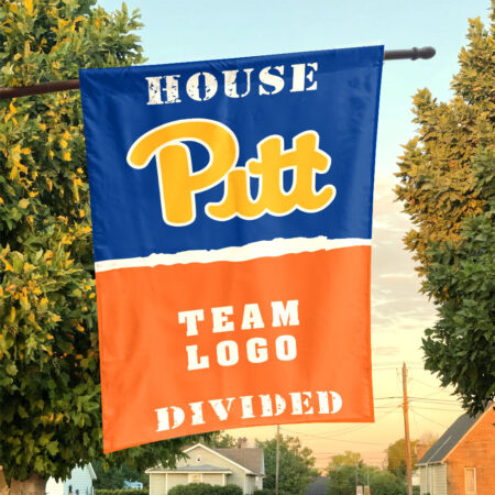 Panthers vs Custom Team House Divided Flag, NCAA College Flag