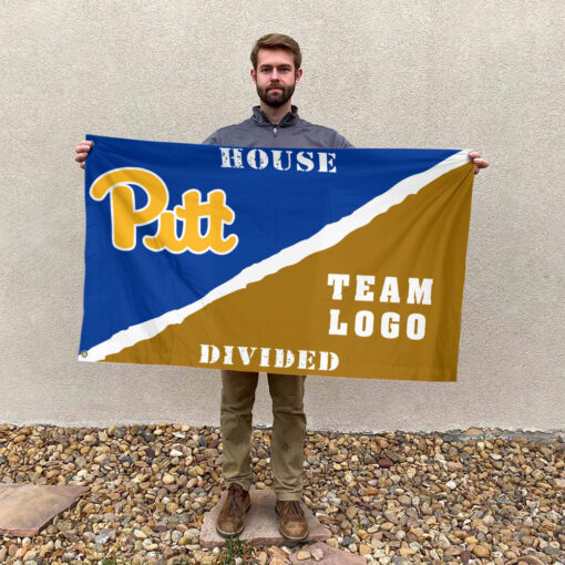 Panthers vs Custom Team House Divided Flag, NCAA Rivalry Flag