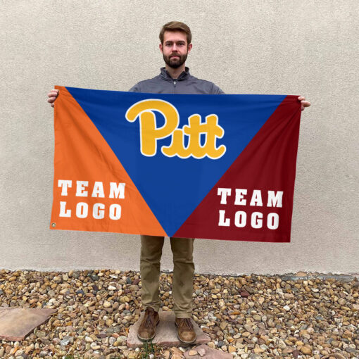 Panthers vs Custom Team House Divided Flag, NCAA Spirit Flag Panthers vs Custom Team House Divided Flag, NCAA Spirit Flag