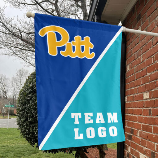 Panthers vs Custom Team House Divided Flag, NCAA Split Flag Panthers vs Custom Team House Divided Flag, NCAA Split Flag