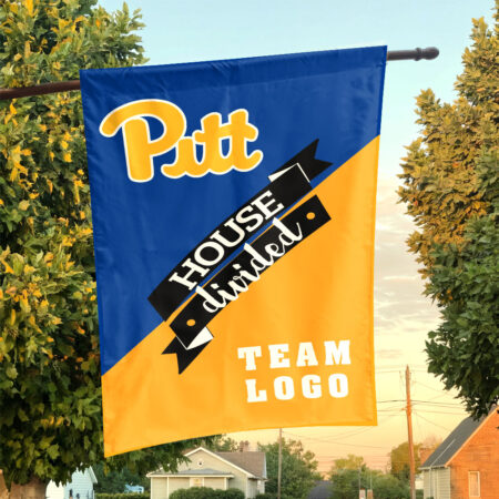 Panthers vs Custom Team House Divided Flag, NCAA Team Flag