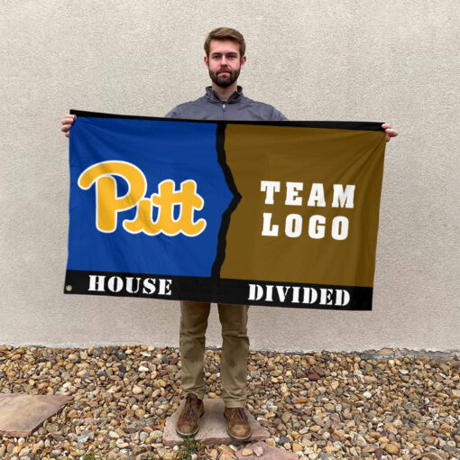 Panthers vs Custom Team House Divided Flag, Personalized House Flag Panthers vs Custom Team House Divided Flag, Personalized House Flag