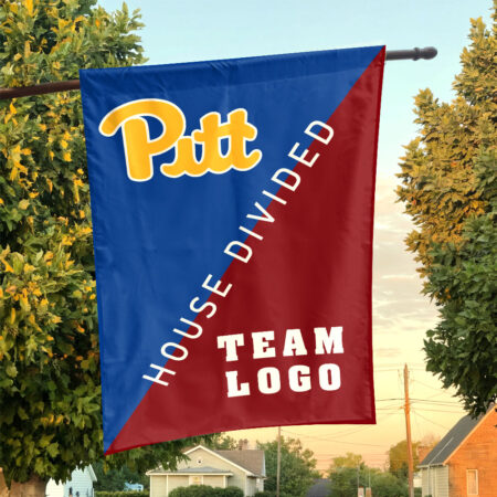 Panthers vs Custom Team House Divided Flag, Personalized Split Flag