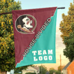 Seminoles vs Custom Team House Divided Flag, College Custom Flag