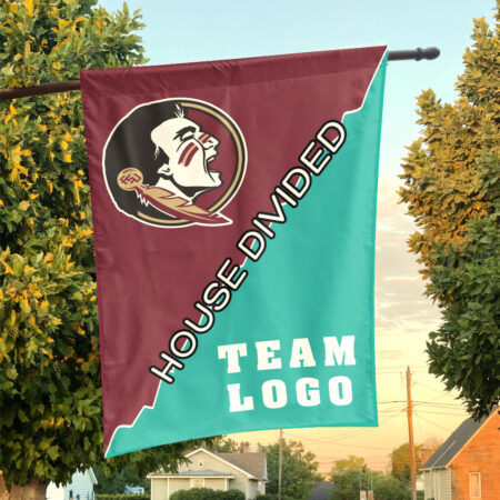 Seminoles vs Custom Team House Divided Flag, College Custom Flag