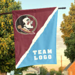 Seminoles vs Custom Team House Divided Flag, Custom College Flag
