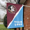 Seminoles vs Custom Team House Divided Flag, Custom College Flag 1 Seminoles vs Custom Team House Divided Flag, Custom College Flag