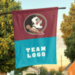 Seminoles vs Custom Team House Divided Flag, Custom NCAA Flag
