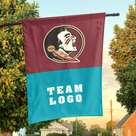 Seminoles vs Custom Team House Divided Flag, Custom NCAA Flag