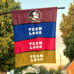 Seminoles vs Custom Team House Divided Flag, Custom Rival Flag