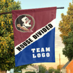 Seminoles vs Custom Team House Divided Flag, Custom Rivalry Flag