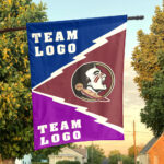Seminoles vs Custom Team House Divided Flag, Custom Spirit Flag