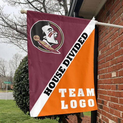 Seminoles vs Custom Team House Divided Flag, Custom Split Flag