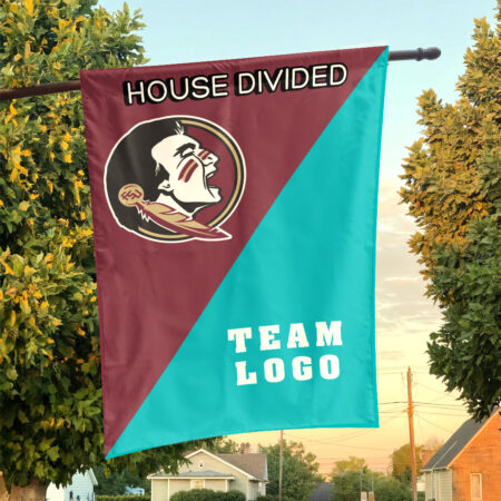 Seminoles vs Custom Team House Divided Flag, Custom Team Flag