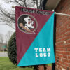 Seminoles vs Custom Team House Divided Flag, Custom Team Flag