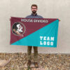 Seminoles vs Custom Team House Divided Flag, Custom Team Flag