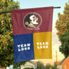 Seminoles vs Custom Team House Divided Flag, NCAA Game Day Flag