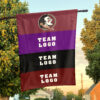 Seminoles vs Custom Team House Divided Flag, NCAA Rival Flag