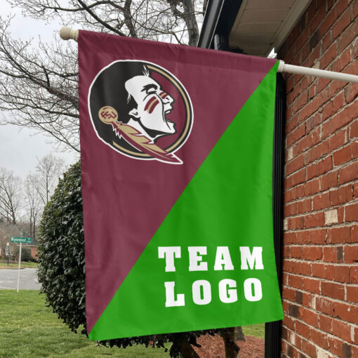 Seminoles vs Custom Team House Divided Flag, Personalized College Flag Seminoles vs Custom Team House Divided Flag, Personalized College Flag