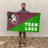 Seminoles vs Custom Team House Divided Flag, Personalized College Flag 2 Seminoles vs Custom Team House Divided Flag, Personalized College Flag