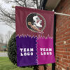 Seminoles vs Custom Team House Divided Flag, Personalized Game Day Flag