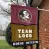 Seminoles vs Custom Team House Divided Flag, Personalized House Flag