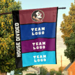 Seminoles vs Custom Team House Divided Flag, Personalized Rival Flag
