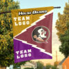 Seminoles vs Custom Team House Divided Flag, Personalized Spirit Flag