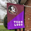 Seminoles vs Custom Team House Divided Flag, Personalized Team Flag