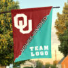Sooners vs Custom Team House Divided Flag, College Custom Flag