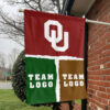 Sooners vs Custom Team House Divided Flag, Custom Game Day Flag 1 Sooners vs Custom Team House Divided Flag, Custom Game Day Flag